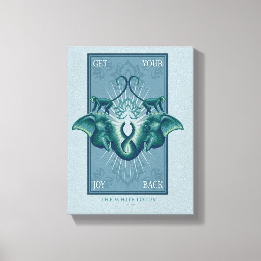 Krijg je vreugde terug - De Witte Lotus Canvas Afdruk (Voorkant)