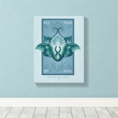 Krijg je vreugde terug - De Witte Lotus Canvas Afdruk (Insitu (Houten vloer))