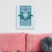 Krijg je vreugde terug - De Witte Lotus Canvas Afdruk (Insitu (Woonkamer))