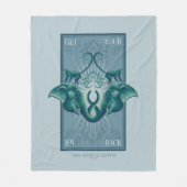 Krijg je vreugde terug - De Witte Lotus Fleece Deken (Voorkant)