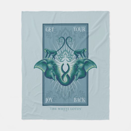 Krijg je vreugde terug - De Witte Lotus Fleece Deken (Voorkant)