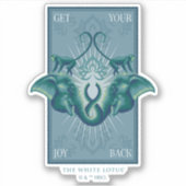 Krijg je vreugde terug - De Witte Lotus Sticker (Voorkant)