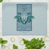 Krijg je vreugde terug - De Witte Lotus Theedoek (Gevouwen)