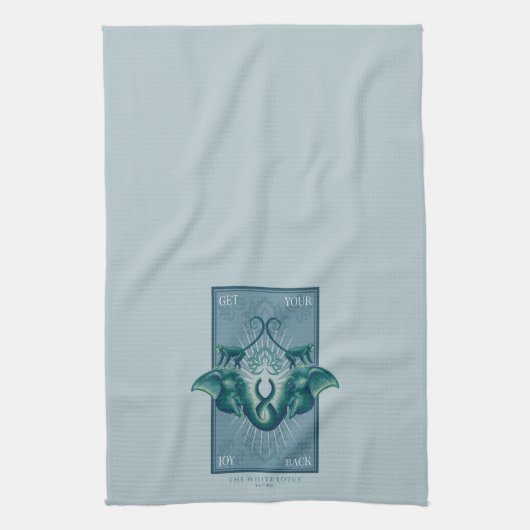 Krijg je vreugde terug - De Witte Lotus Theedoek (Verticaal)