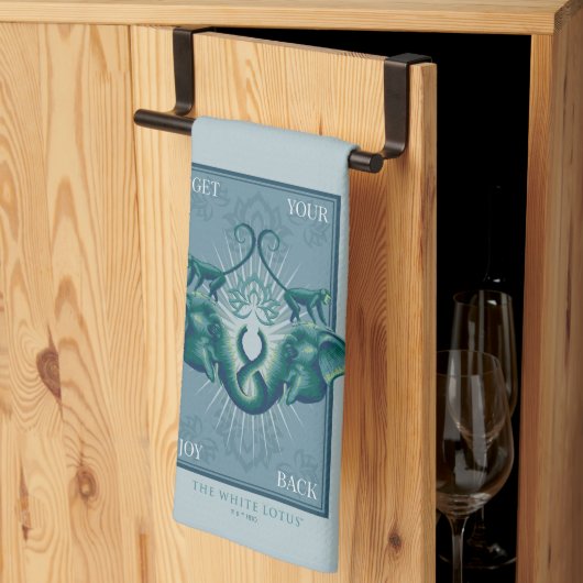 Krijg je vreugde terug - De Witte Lotus Theedoek (Derde Gevouwen)