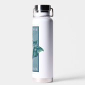 Krijg je vreugde terug - De Witte Lotus Waterfles (Achterkant)