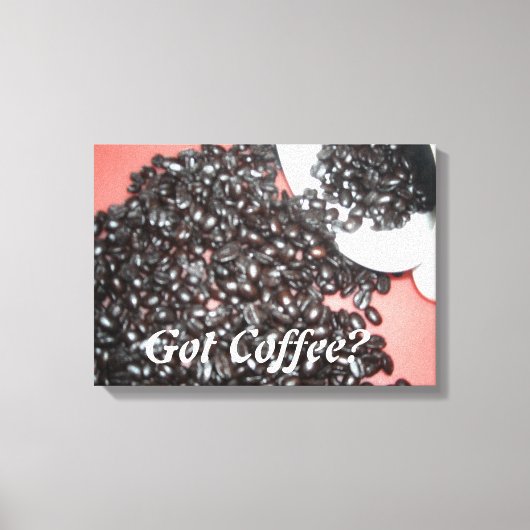 Krijg Koffie Canvas Afdruk (Voorkant)