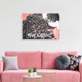 Krijg Koffie Canvas Afdruk (Insitu (Woonkamer))