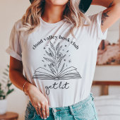 Krijg Lit Blooming Floral Book gepersonaliseerd T-shirt