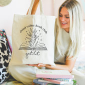 Krijg Lit Blooming Floral Book gepersonaliseerd Tote Bag