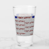 **KRIJG LITTY!* GLASKUP GLAS (Achterkant)