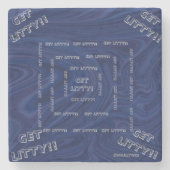 KRIJG LITTY STONE ONDERZETTER (Voorkant)