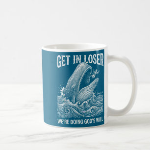 Krijg loser we doen Gods wil grappige christelijke Koffiemok