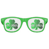 Krijg Lucky St Patrick Retro Party Bril Retro Zonnebril (Voorkant)