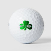 Krijg Lucky St Patrick's Day Golf Ball Golfballen (Voorkant)
