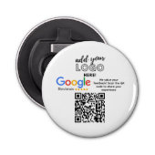 KRIJG MEER GOOGLE-REVIEWEN MET QR-CODEOPROEPEN OM  BUTTON FLESOPENER (Voorkant)