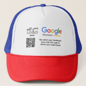 KRIJG MEER GOOGLE-REVIEWEN MET QR-CODEOPROEPEN OM  TRUCKER PET (Voorkant)