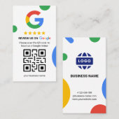 Krijg meer Google Reviewen - QR Code Visitekaartje (Voorkant / Achterkant)
