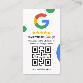 Krijg meer Google Reviewen - QR Code Visitekaartje