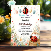 Krijg Meisjes Liefde Bug Picknick Polka Dot 1e Ver Kaart