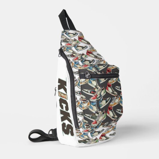Krijg mijn kicks - Cross body / Sling tas (Linkerhoek)