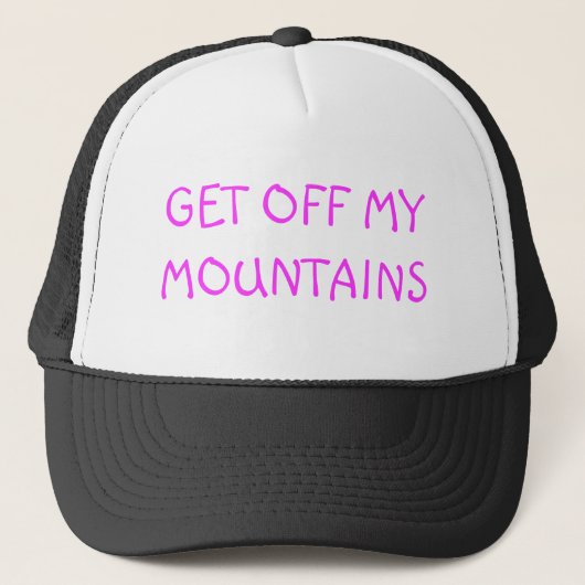 KRIJG MIJN MOUNTAINEN UIT TRUCKER PET (Voorkant)