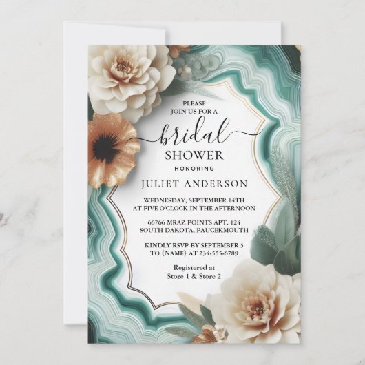 Krijg Monstera Emerald Groen en Goud Vrijgezellenf Kaart (Voorkant)