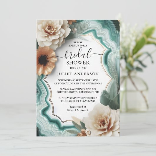 Krijg Monstera Emerald Groen en Goud Vrijgezellenf Kaart (Staand voorkant)