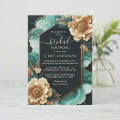 Krijg Monstera Emerald Groen en Goud Vrijgezellenf Kaart (Staand voorkant)