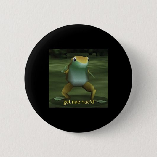 Krijg Nae'd Dancing Frog Meme Ronde Button 5,7 Cm (Voorkant)