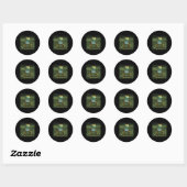 Krijg Nae'd Dancing Frog Meme Ronde Sticker (Vel)
