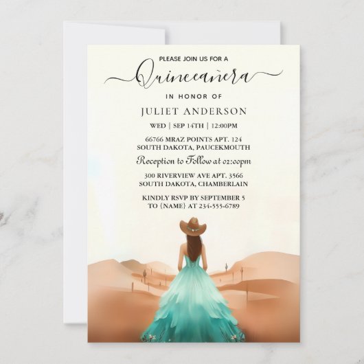 Krijg Nature Barn Hout Boho Farm Westerse Quincean Kaart (Voorkant)