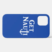"KRIJG NAUTI" — Nautical Hoesje-Mate iPhone Case (Achterkant (horizontaal))
