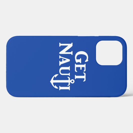 "KRIJG NAUTI" — Nautical Hoesje-Mate iPhone Case (Achterkant (horizontaal))
