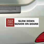 KRIJG NIET FLUSTERED=BUMPERSTICKER VOOR SENIOREN BUMPERSTICKER (Op auto)