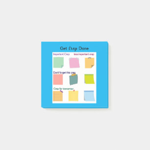 Krijg onzin gedaan Kleurrijke Sticky Notes