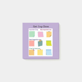 Krijg onzin gedaan Kleurrijke Sticky Notes