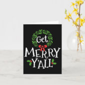 Krijg prettig jullie zuidelijke slang Texas Xmas f Kaart (Gele Bloem)