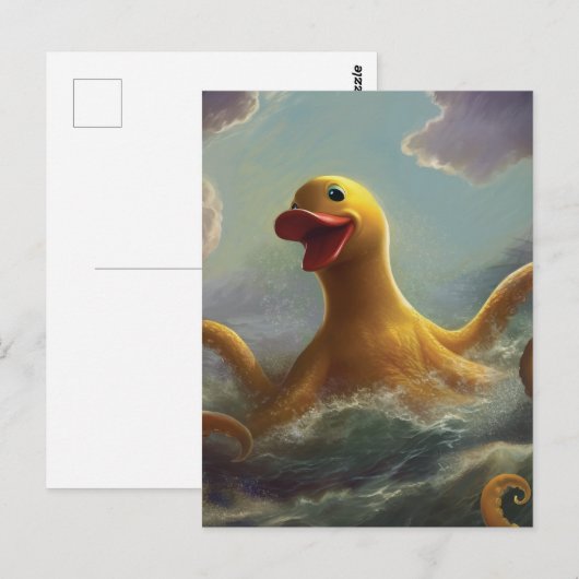 Krijg Quacken Briefkaart (Voorkant / Achterkant)