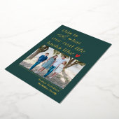 Krijg Real Folie Vakantie Fotokaart Kerstkaart Feestdagenkaart (Gedraaid)