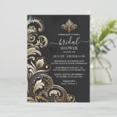 Krijg Retro Arabisch Exotisch Bold Damask Vrijgeze Kaart (Staand voorkant)