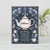 Krijg Royal Chic Volwassen Fairy Tea Party 60ste v Kaart (Staand voorkant)