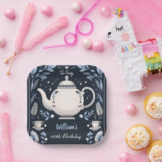 Krijg Royal Chic Volwassen Fairy Tea Party 60ste v Papieren Bordje (Feest)