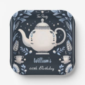 Krijg Royal Chic Volwassen Fairy Tea Party 60ste v Papieren Bordje (Voorkant)