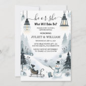 Krijg Rustieke Sneeuw Koud IJs Gezellig Winter Ges Kaart (Voorkant)