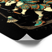 Krijg Shuttle Badminton Player Shuttle Racket Poster (Hoek)