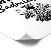 Krijg Shuttle Badminton Player Shuttle Racket Poster (Hoek)