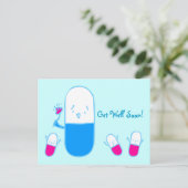 Krijg snel antwoord van medewerkers en voormalige  briefkaart (Staand voorkant)