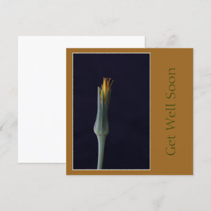 Krijg snel goed Bloemen Gouden Bruine tinten Kaart