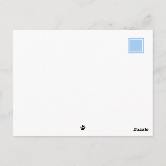 Krijg snel goed Cat Mouse Custom Briefkaart (Achterkant)